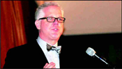 Glenn Beck, TV/radio host, commentator and author and recipient of the Defender of Israel Award.