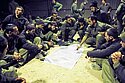 Going over maps, IDF forces complete final preparations before beginning a ground operation in the Gaza Strip. Photo: Neil Cohen/IDF Spokesman/Israel Sun