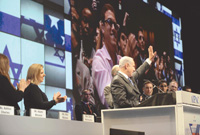 Israeli Prime Minister, Benjamin Netanyahu's speech to AIPAC conference. Photo: Avi Ochayon/GPO for Israel Sun