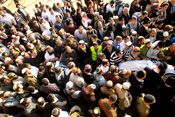 20,000 attend Itamar massacre victims' funeral. Photos: Miri Tsachi/Israel Sun