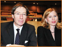 German UN Ambassador, Peter Wittig, and  his wife.  General Assembly Hall, under the direction of Maestro Isaak Tavior.  General Assembly Hall Concert Photo: Courtesy of the UN  People's photos: Gloria Starr Kins 