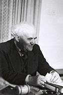 David Ben-Gurion, the first Prime Minister of Israel.   Photo taken January 19, 1949 courtesy of Eldan David.