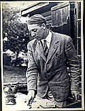 Mr. Knud Christiansen pictured at his country home in Denmark (circa 1940).The home was later destroyed by the Nazis.