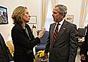 Tzipi Livni meeting with President George W. Bush
