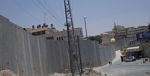 Israeli separation barrier at Abu Dis, close to the eastern part of Jerusalem
