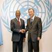 UN secretaries-general (left) Kofi Annan and Ban Ki Moon. Photo courtesy the UN.