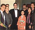 The cast of the Sugihara event.  Dr. Sasa Toperic is seen in center and  Zamira Chenn is 2nd from right.