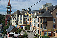 View of Tremblant village from the gondola.
