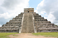 Chichen Itza Pyramid: The Temple of Kukulcan, or Quetzalcoatl, is known as 