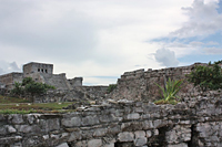 Ruins at Tulum: An archeological site of predominately religious temples, the ruins at Tulum, or 