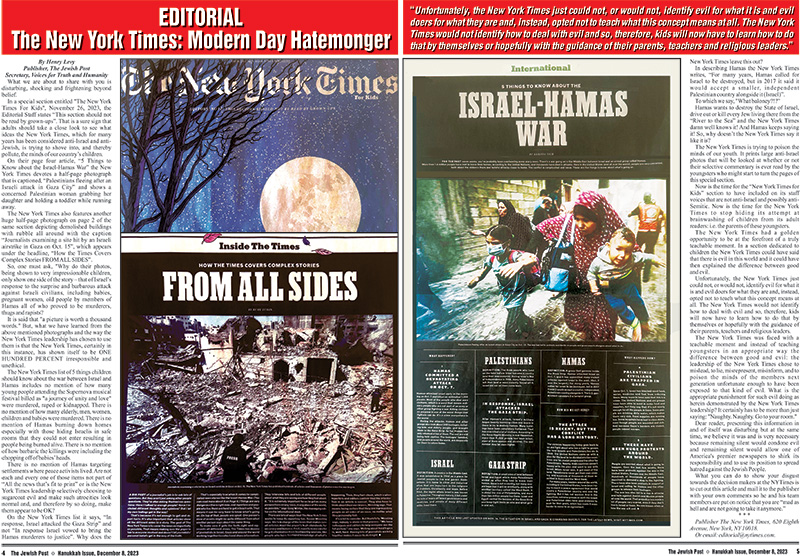 New York Times: Modern Day Hatemonger 