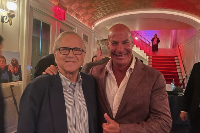 Jewish Post columnist Mark Meirowitz with Sid Rosenberg