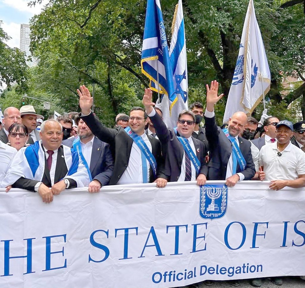 Consul General Ofir Akunis at the Israel Day Parade in New York