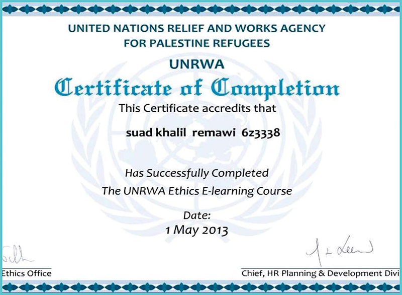 UNRWA Report