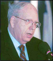 Efraim Halevy, Head of the Mossad between 1998-2002.