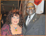 Tova Leidersdorf, Honoree, with James Young, Mayor, Philadelphia, Mississippi, Honoree.