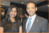 Deputy Maldives� UN Ambassador, Thilmeeza Hussain, and Deputy Ethiopian UN Ambassador, Kebret Botora. 
