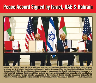 Peace Accord Signed by Israel, UAE & Bahrain