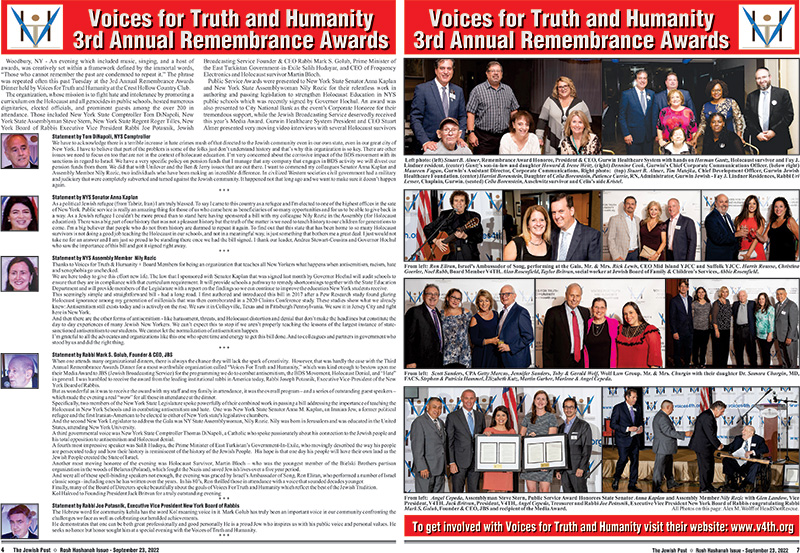 Voices for Truth and Humanity 3rd Annual Remembrance Award