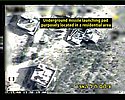 photos illustrating an IAF aerial attack of an underground missile launching pad. Photo: IDF Spokesman/Israel Sun
