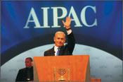 Israeli PM, Benjamin Netanyahu, addresses AIPAC's conference in Washington, DC, Sunday, March 4th, 2012. Photo: Amos Ben Gershom/GPO/Israel Sun