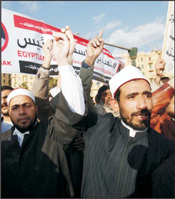 Image of The Muslim Brotherhood takes on to the streets and squares of Cairo.   Photo: John Williams/Israel sun