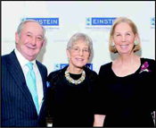 From left: Edward Pantzer; Dr. Ruth L. Gottesman, Chair of Einstein's Board of Overseers; Pam Pantzer.