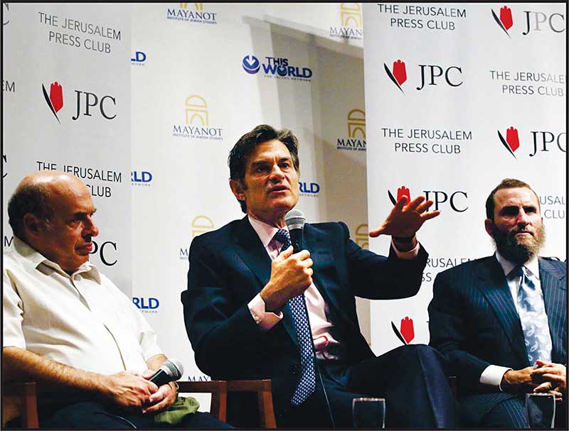 The panel discussion: (from left) Natan Sharansky, Chairman of the Jewish Agency; Dr. Mehmet Oz; and Rabbi Shmuley Boteach, on Israel-Turkey Relations: 'Israel�s Apology Helped. Response Needs to Come from Turkey.'