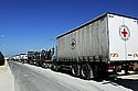 The humanitarian efforts to the Gaza Strip continues. 78 trucks loaded with various humanitarian aid supplies including medicine medical supplies basic food supplies entered the strip, plus the transfer of diesel fuel for the Gaza Strip power station and cooking fuel. Photo: IDF Spokesman/Israel Sun