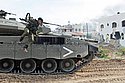 IDF paratroopers & armour  in Gaza city. Photo: Matan Hakimi/IDF Spokesman/Israel Sun
