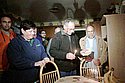 Kibbutz Dekel: Aviva and Shaul Sela light a Hanukkia in their home which received a direct hit of a Hamas Quassam rocket. Photo: Emil Salman/Jinipix/Israel sun