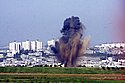 Israeli planes bomb the northern part of the Gaza Strip. Photo: Oren Ziv/Jinipix/Israel Sun