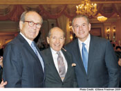 From left: Board Chair Emeritus, Burton P. Resnick, luncheon Exec. Committee Member, Eugene M. Grant, and National Chair, David Halpern
