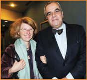 Jose Filipe Moraes Cabral, Portugal�s UN Ambassador and his wife, Lydia Reinhold.  General Assembly Hall, under the direction of Maestro Isaak Tavior.  General Assembly Hall Concert Photo: Courtesy of the UN  People's photos: Gloria Starr Kins 