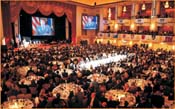 The audience at the 2010 Annual Dinner of the Friends of the IDF addressed by Lt. Gen. Gabi Ashkenazi, Chief of Staff of the IDF. $20 million was raised during the Gala.<br />
Photos by Gloria Starr Kins, Shahar Azran & The FIDF