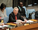 B. Lynn Pascoe, UN Under-Sec.-Gen. for Political Affairs, addresses the Security Council on Mideast. UN Photos/Jenny Rockett