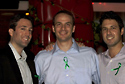 JNFuture Leadership Cabinet Members Todd Genger, Asaf Palgi and Zac Paul at an event.