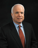 Senator John McCain, the presumptive Republican nominee