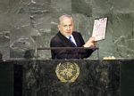 Israel's Prime Minister, Bejamin Netanyaho addressing the UN Assembly this week