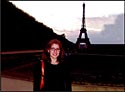 Jessica Levy-Lavelle at the Eifel Tower in Paris.