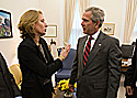 Tzipi Livni meeting with President George W. Bush