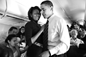 Senator Barack Obama and his wife Michelle Obama