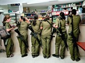 Six Female Israeli IDF Soldiers, photo courtesy of Rachel Papo