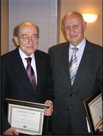 H.E. Mustafa Aksin, Retired Ambassador (Left) and Mr. Naim Guleryuz, VP of Quincentennial Foundation of Turkey. Photos: Drew Kopf