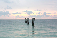 Beach at Sunrise: The sun rises on the Caribbean Sea at the Paradisus Riviera Cancun Resort on the morning of September 26.
