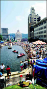 Over 300,000 people attend the Bele Chere Festival in Asheville each July. Photo Courtesy of the Asheville Convention and Visitors Bureau