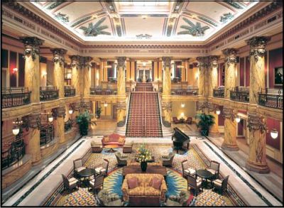 The Outstanding, breathtaking Rotunda Hall at the Jefferson Hotel.