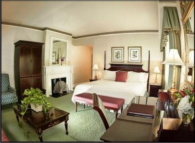 A typical room at the Jefferson Hotel.